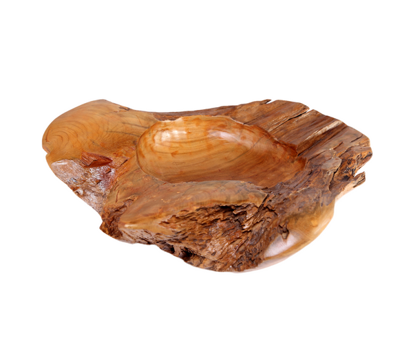 Large 22" to 25" D Teak Bowl 6