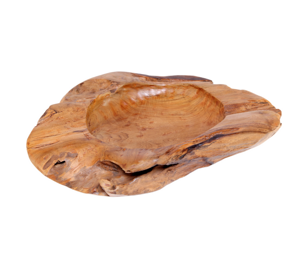 Large 22" to 25" D Teak Bowl 6