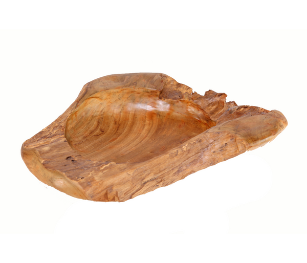 Large 22" to 25" D Teak Bowl 6