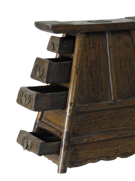 Early 19 Century Antique Small Objects Holder with 4 Drawers