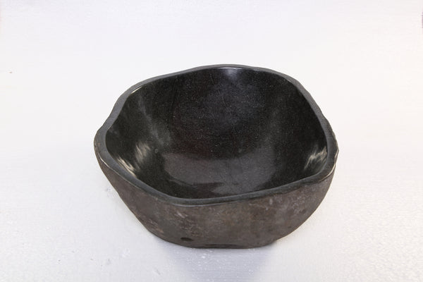Round Free Form River Stone Vessel 3