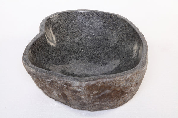 Round Free Form River Stone Vessel 6