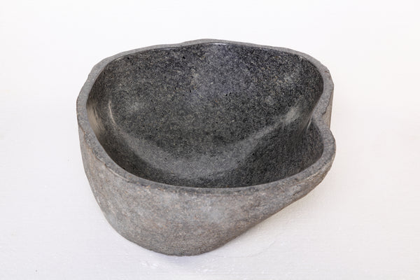 Round Free Form River Stone Vessel 6