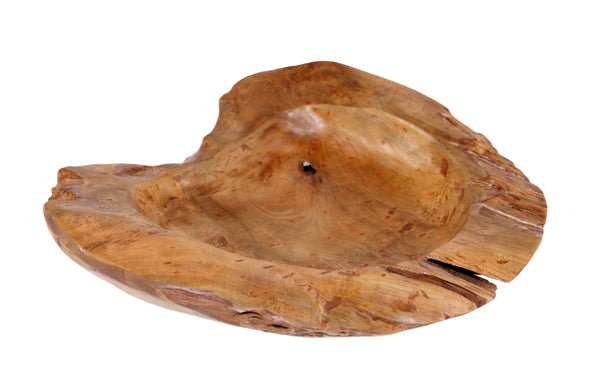 Large 22" to 25" D Teak Bowl 6