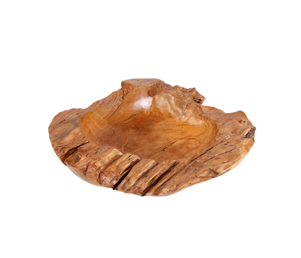Large 22" to 25" D Teak Bowl 6
