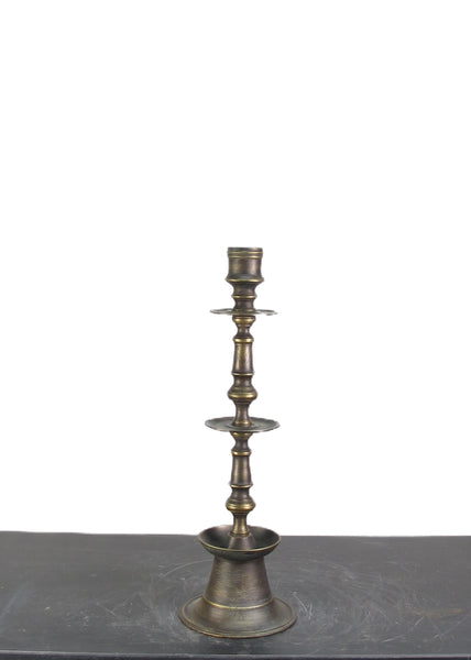 Solid Turkish Brass Candle Holder