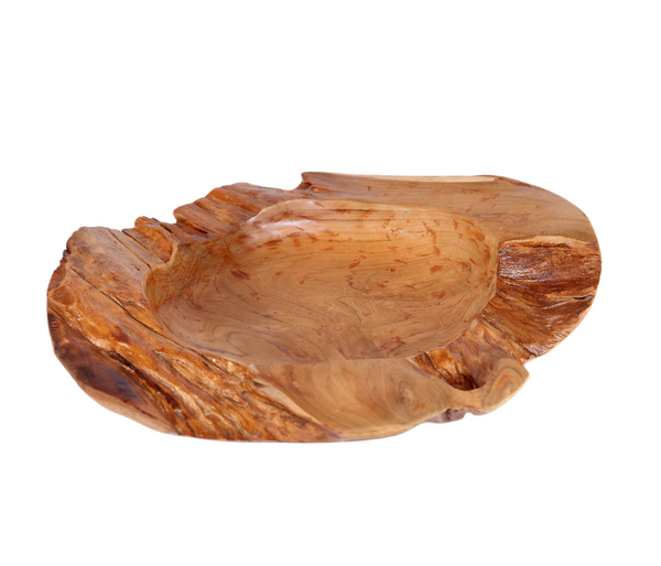 Large 22" to 25" D Teak Bowl 6