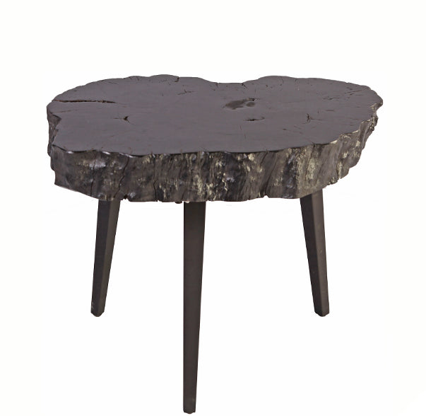 Black Lychee Living Edge Accent or Side Table 1