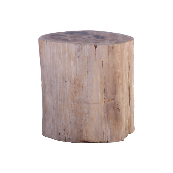 Petrified Wood Stool Accent Table 212
