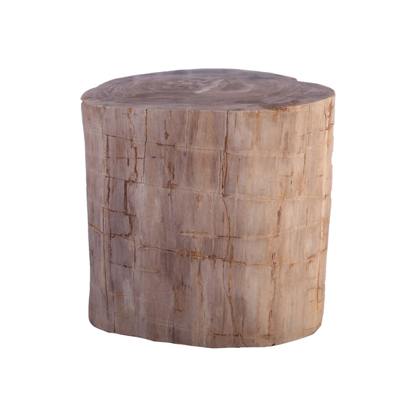 Petrified Wood Stool Accent Table 212