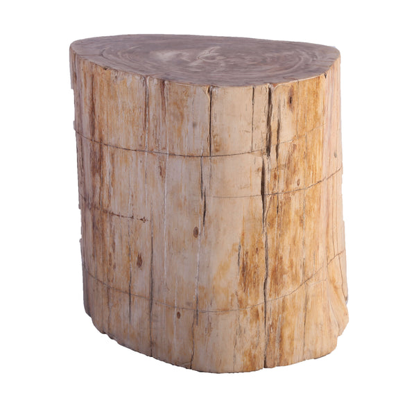 Petrified Wood Stool Accent Table 214