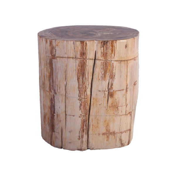 Petrified Wood Stool Accent Table 213