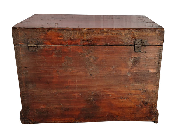 Hand Painted Red Trunk