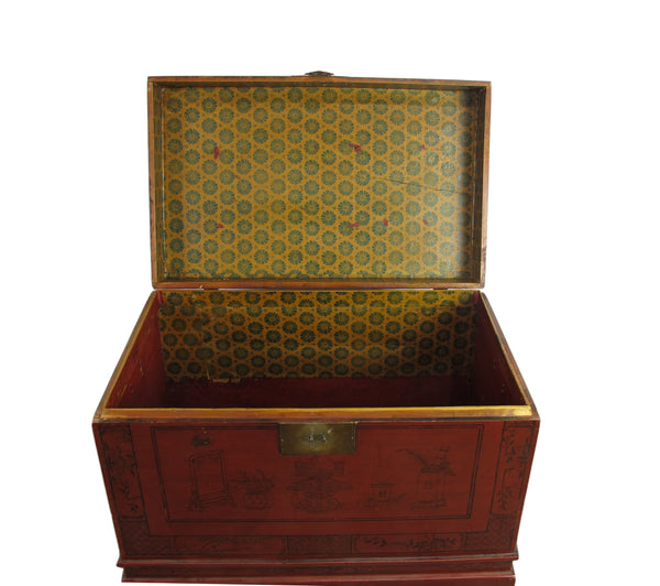 Red Antique Trunk 2