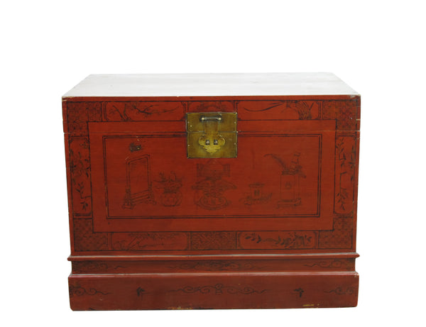Red Antique Trunk 2