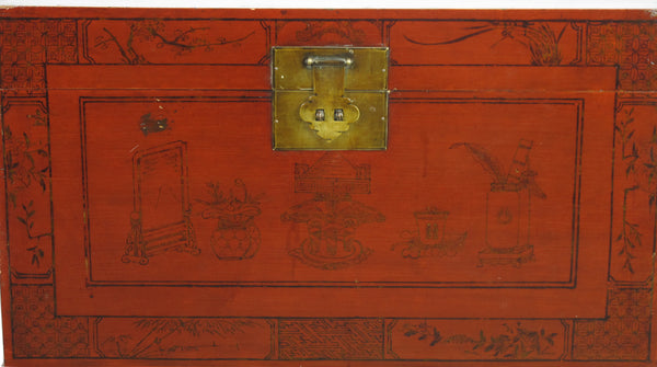 Red Antique Trunk 2