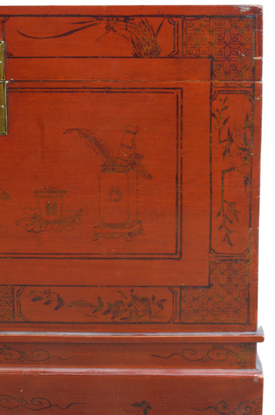 Red Antique Trunk 2