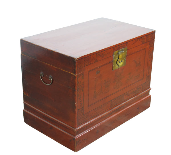 Red Antique Trunk 2