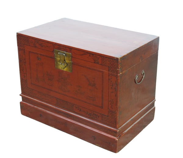 Red Antique Trunk 2