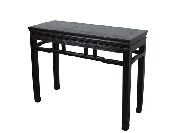 Hebei Accent Table or Console Table with Hand Carved Front