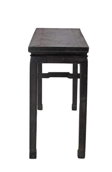 Hebei Accent Table or Console Table with Hand Carved Front