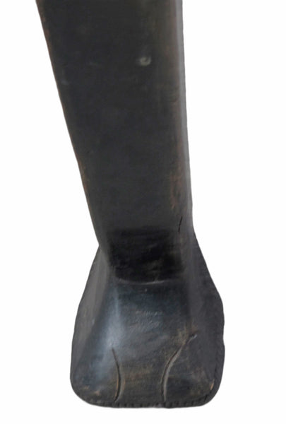 Antique Chinese Round Black Accent Table