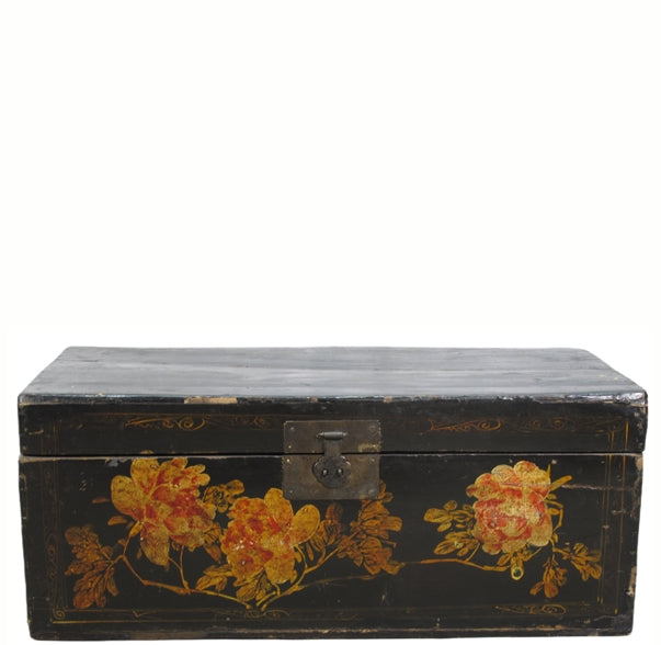 Z-Black 33" Inch Long Antique Accent Trunk Table