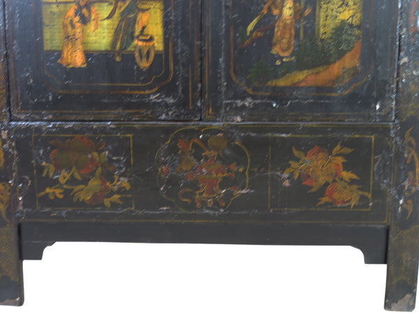 Antique Hand Painted Chinese Cabinet