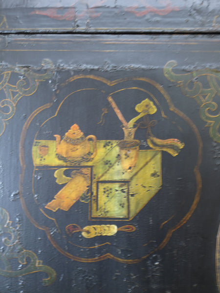Antique Hand Painted Chinese Cabinet