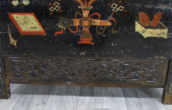 Birds and Flower Antique Chinese Cabinet