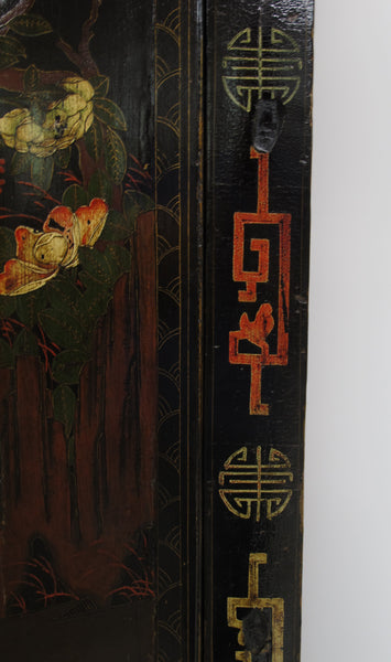 Birds and Flower Antique Chinese Cabinet