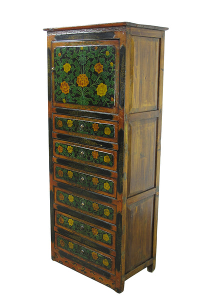 Tibetan Chest with 6 Drawers 1