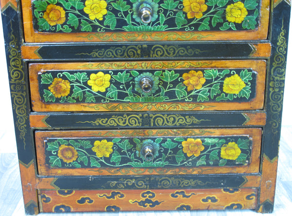 Tibetan Chest with 6 Drawers 1