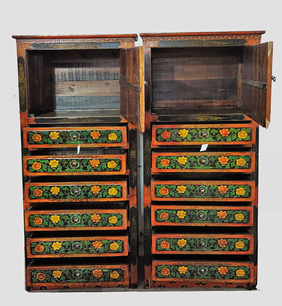 Tibetan Chest with 6 Drawers 2