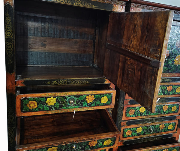 Tibetan Chest with 6 Drawers 2