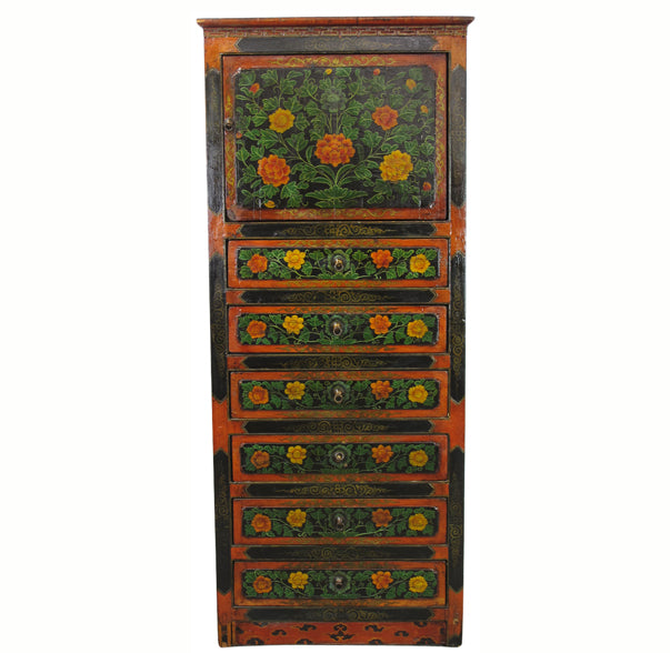 Tibetan Chest with 6 Drawers 2