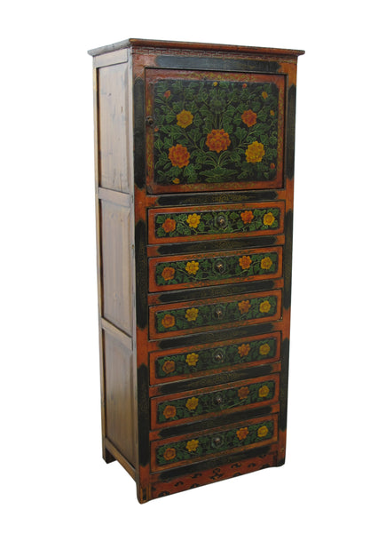 Tibetan Chest with 6 Drawers 2