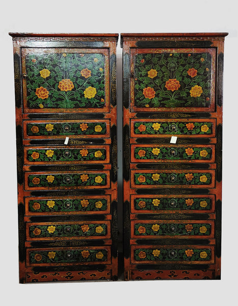 Tibetan Chest with 6 Drawers 2
