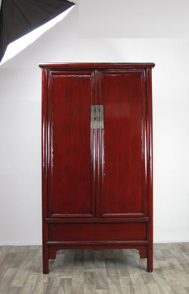 Red Lacquer Noodle Cabinet