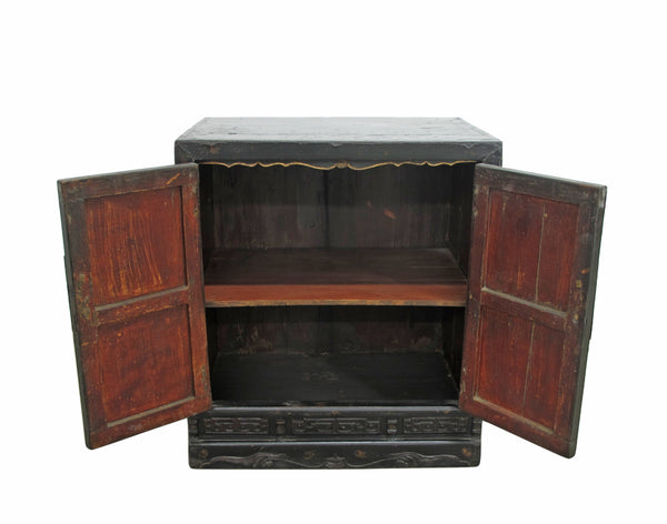 Mid 19 Century Hand Painted Antique Chinese Cabinet