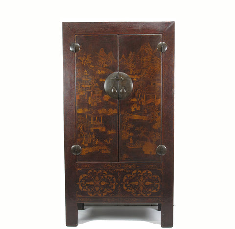 Chinese Antique  Chinoiserie-Style Cabinet - Dyag East