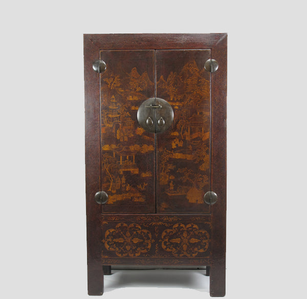 Chinese Antique  Chinoiserie-Style Cabinet - Dyag East