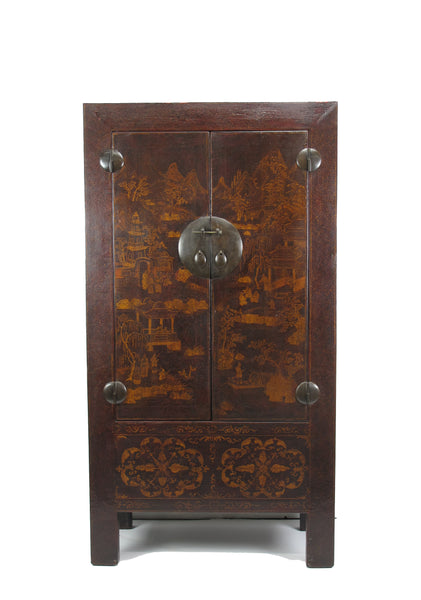 Chinese Antique  Chinoiserie-Style Cabinet - Dyag East