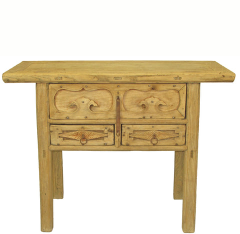 Rustic Asian Dressers with Decorative Carved Drawer Fronts  3 & 4