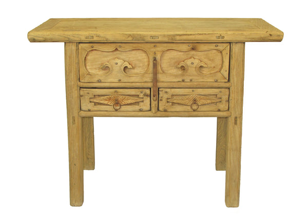 Rustic Asian Dressers with Decorative Carved Drawer Fronts  3 & 4