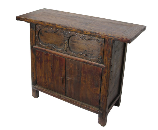 Cabinet with One Hand Carved Front Drawer