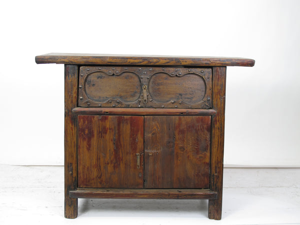 Cabinet with One Hand Carved Front Drawer