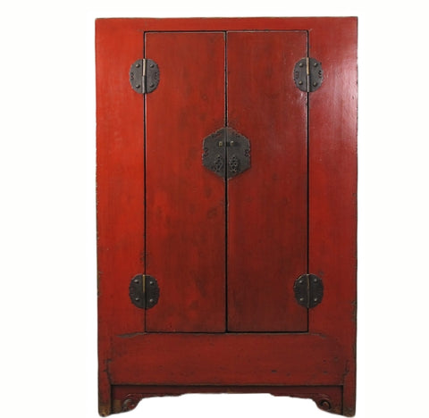 Red Chinese Antique Cabinet