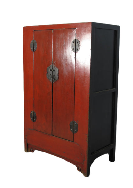 Red Chinese Antique Cabinet