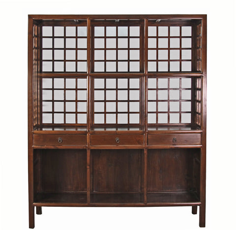 Brown Asian Display Cabinet